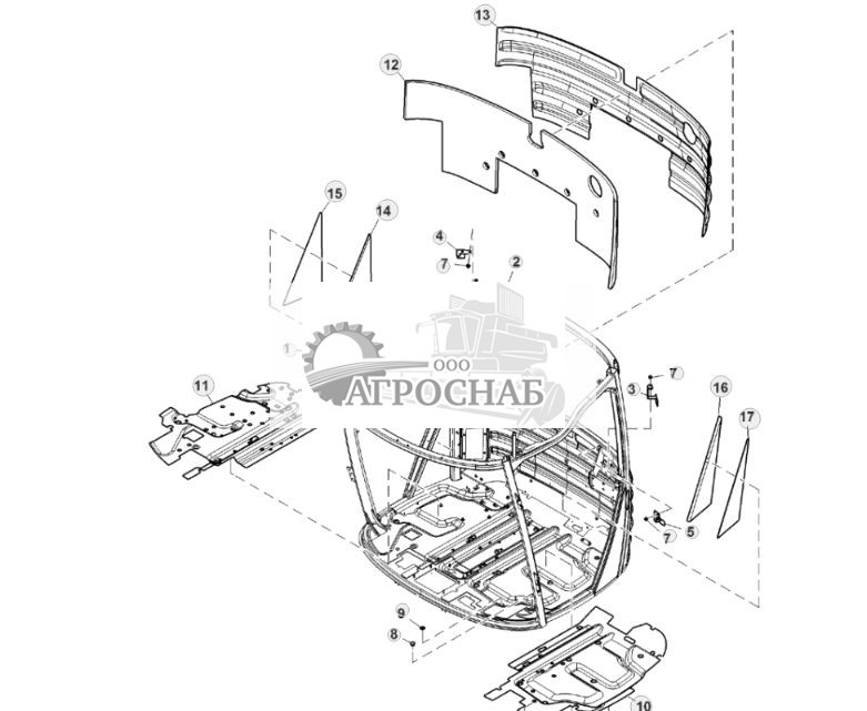 Рама кабины со звукопоглощающей обивкой - ST883496 400.jpg